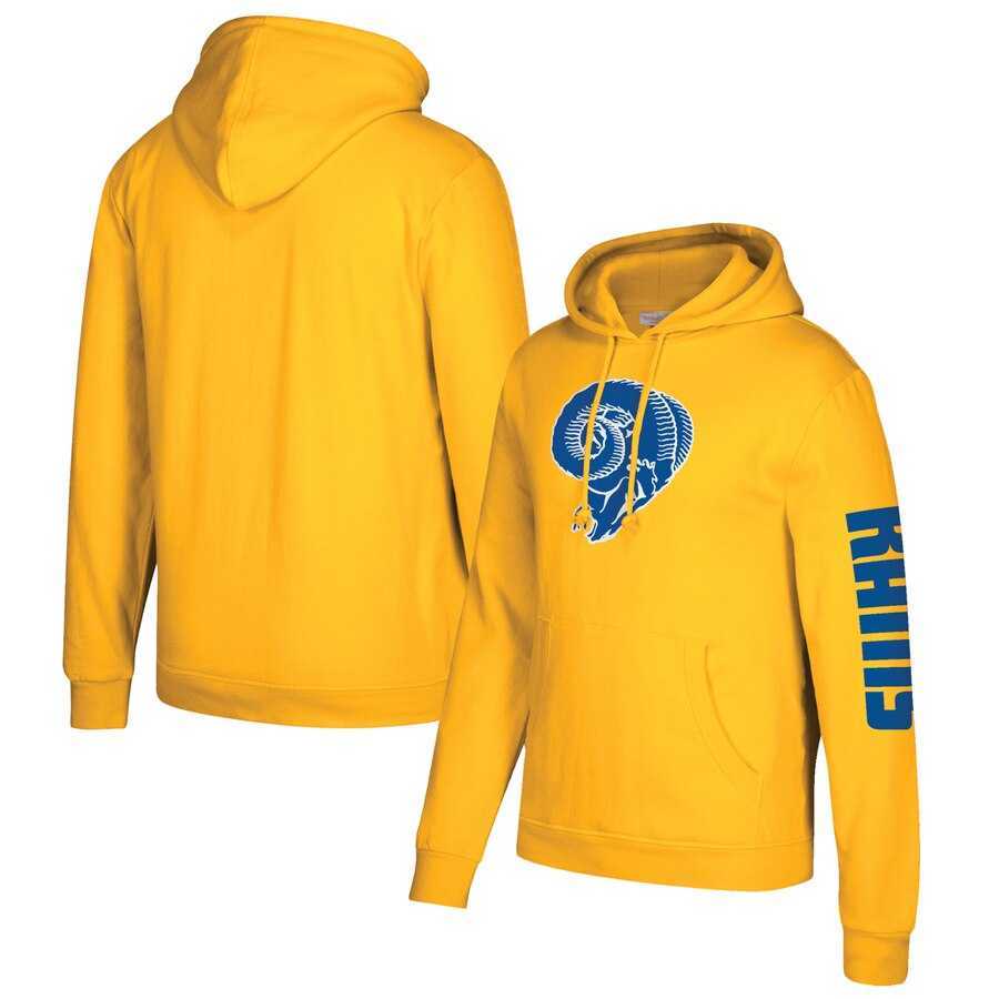 Los Angeles Rams Mitchell & Ness Classic Team Pullover Hoodie Gold,We sell and wholesale Los Angeles Rams Mitchell & Ness Classic Team Pullover Hoodie Gold on line form chian!